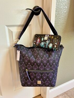 Dooney & Bourke Disney Haunted Mansion “Hobo Tote” AND Wallet Set  🔮 👻
